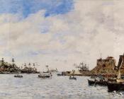 尤金 布丹 : Villefranche, the Harbor